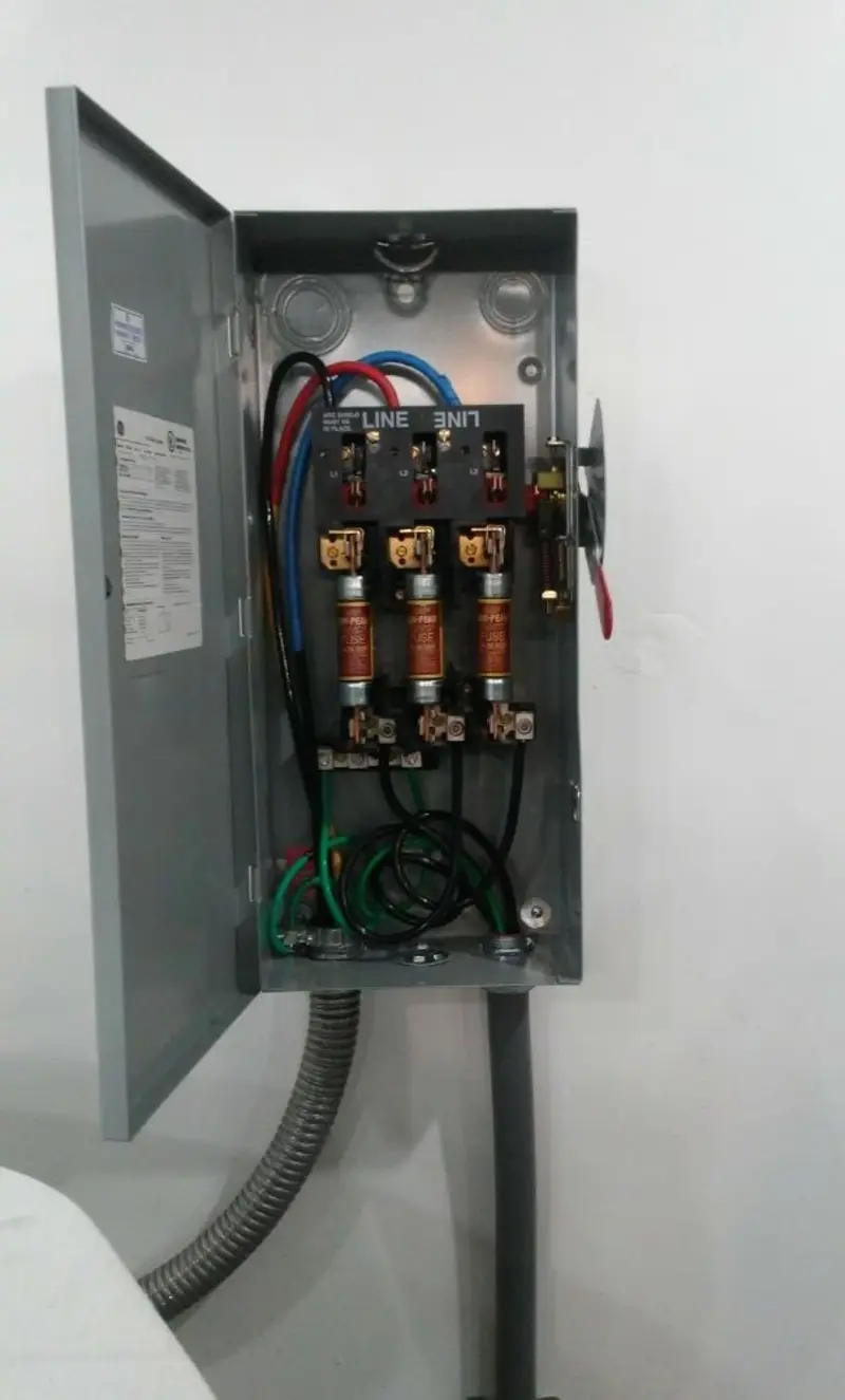 Three-phase disconnect switch installed for Electrical Wiring & Rewiring in Paw Paw