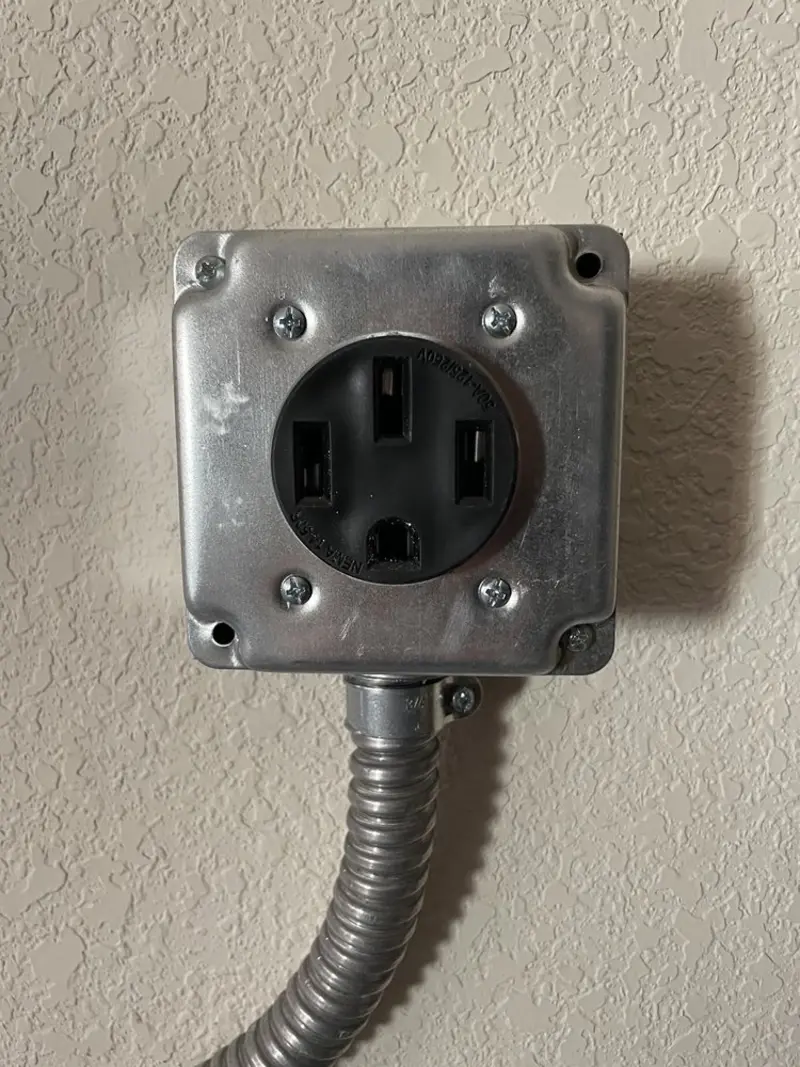 NEMA 14-50 outlet installed for Electrical Panel Upgrade in Paw Paw